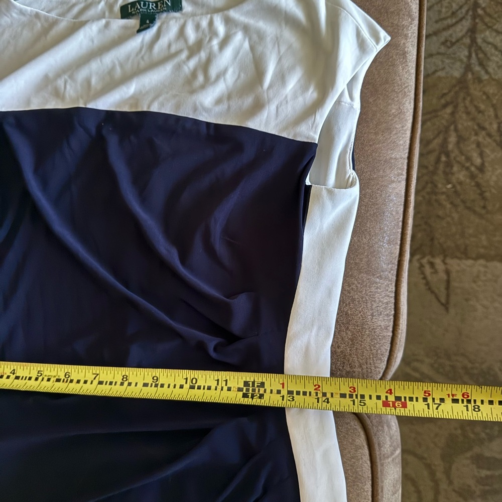 Lauren by Ralph Lauren Navy and White Dress - Picture 6 of 6